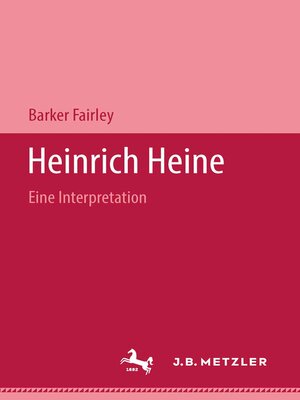 cover image of Heinrich Heine